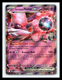 💥 Team Rocket's Mewtwo ex 081/182 Sv10: Destined Rivals Holo Pokemon 2025 - Image 1