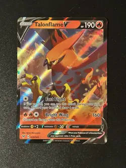 Pokemon TCG Talonflame V 029/185 Vivid Voltage Holo NM - Image 1