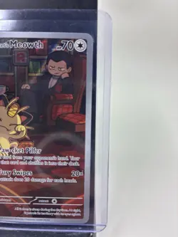 Pokemon Team Rocket's Meowth 203/182 Sv10: Destined Rivals Illustration Rare Ho… - Image 4