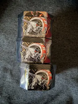 Pokemon TCG Scarlet & Violet Paldean Fates Tins X 3 Complete Art Tin Set SEALED - Image 5