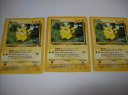 x3 Pikachu 60/64 Common WoTC Vintage Jungle Set Pokemon Lot MP Free Shipping - Image 1