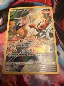 Pokemon Galarian Zapdos SWSH283 Black Star Promo English Near Mint - Image 2