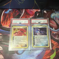 Pokemon EX Team Magma vs Team Aqua Groudon & Kyogre PSA Holo Promo Lot 2004 - Image 1