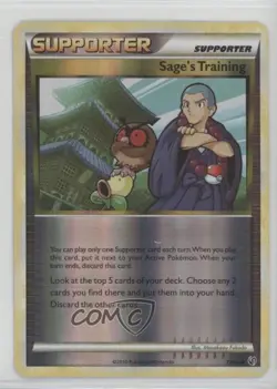 Sage's Training Reverse Foil Pokemon HeartGold & SoulSilver Undaunted #77 2010 - Image 1