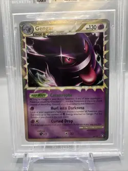 Beckett 9 POKEMON GENGAR PRIME #94/102 HEARTGOLD & SOULSILVER TRIUMPHANT RARE - Image 2