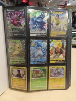 Pokemon Card Collection in Binder 294 + 3 Big Cards - Image 1