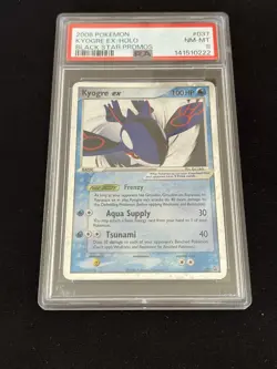 2006 POKEMON BLACK STAR PROMOS #037 KYOGRE EX-HOLO PSA 8 - Image 1