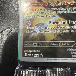 Alakazam 009 Mega Evolutions Black Star Promo Pokemon TCG Sealed - Image 5