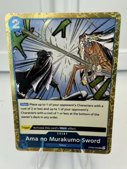 OP06-056 Ama no Murakumo Sword - One Piece TCG Card - PRB Jolly Roger Foil - Image 1