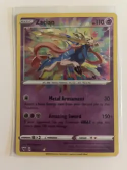 Zacian 082/185 Amazing Rare Holo Near Mint Condition Vivid Voltage - Image 1