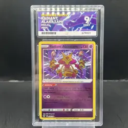 Pokemon Radiant Alakazam 059/195 Silver Tempest ACE 9 Gem Mint Ace Label - Image 1
