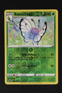 Pokemon Butterfree Reverse Holo R NM - Rebel Clash 003/192 - Image 1