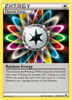 Rainbow Energy BKT 152/162 Pokemon XY - BREAKthrough Uncommon Normal EN NM - Image 1