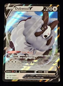 Dubwool V SWSH049 Ultra Rare Pokemon Card TCG NM - Image 4