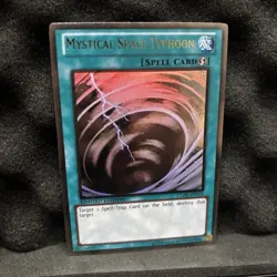 Yu-Gi-Oh! Mystical Space Typhoon Gold Rare Spell GLD5-EN038 Konami - Image 1