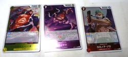 3 Card Lot One Piece Rare Foil Japanese #4 - Image 1