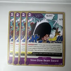 OP07-076 Slow-Slow Beam Sword x4 Set One Piece TCG - Image 1
