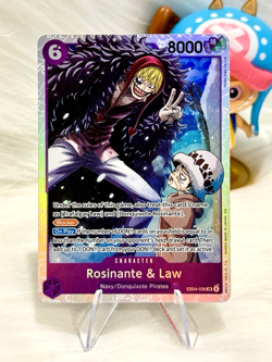 Rosinante & Law Super Rare EB04-038 The Azure Sea's Seven One Piece English NM - Image 1