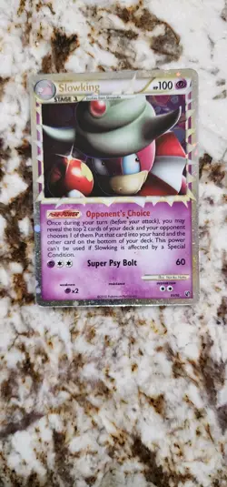 Pokemon TCG Undaunted Slowking Prime Holo Ultra Rare Card 85/90 HP - Image 1