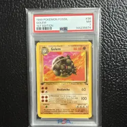 1999 Fossil Golem 36/62 Pokemon Card Rare Non-Holo - Image 1