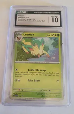 Pokemon Leafeon CGC 10 Promo 170 Cosmos Holo Sv: Scarlet & Violet Promo Card - Image 1