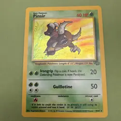 Pokemon TCG Pinsir Jungle Holo Card 1st Edition 9/64 Moderately Played - Image 1