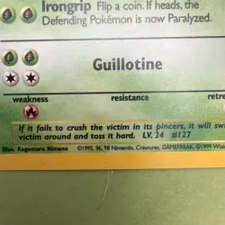 Pokemon TCG Pinsir Jungle Holo Card 1st Edition 9/64 Moderately Played - Image 3
