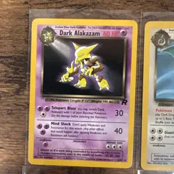 Pokemon TCG Vintage NON HOLO Lot 9 Cards Team Rocket Jungle Fossil Dark ALL MP - Image 3