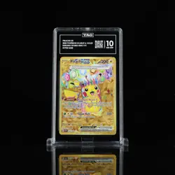 TAG 10 Pikachu EX Hyper Rare Card 247/191 Surging Sparks - Image 1