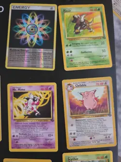 Pokemon Cards (42) Vintage WOTC Jungle And Fossil HP/MP/LP Non Holo Cards - Image 3
