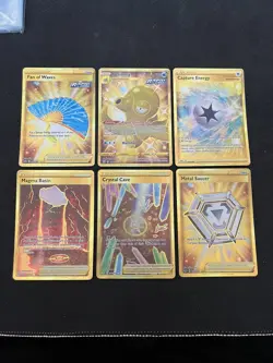 Pokemon Sword & Shield Gold Foil Card Lot (6) Nm - Image 1