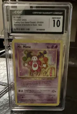 CGC 10 Pokemon Mr. Mime 013/034 Trading Card Game Classic Collection Holo 2023 - Image 1