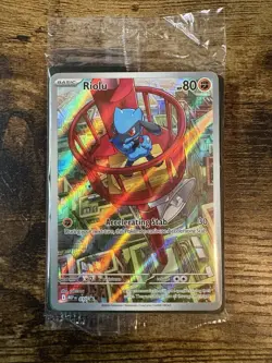 SEALED Pokemon TCG Riolu Mega Evolution Black Star Promo Card With Tracking - Image 1