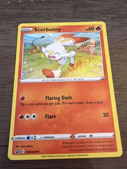 Scorbunny - (Cosmos Holo) SWSH244 SWSH: Sword & Shield Promo Cards Holo - Image 2