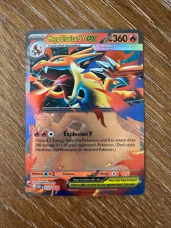 Mega Charizard Y EX 030 Promo Mega evolutions Holo Pokemon Card NM - Image 1