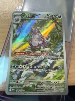 Pokemon TCG Nidoking Scarlet & Violet 151 Illustration Rare Card 174/165 - Image 1