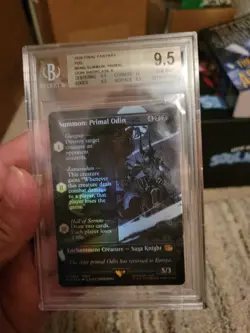 Final Fantasy Mtg Summon Primal Odin BGS 9.5 - Image 1