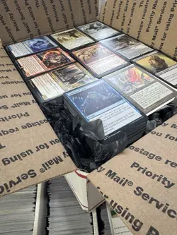 🧙17lbs+ 4200+ UNSEARCHED Magic The Gathering Bulk Lot LP/NM w/ Rares & Foils‼ - Image 1