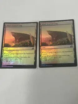 MTG Wind-Scarred Crag Playset Of 4 FOILS Land IKO-258 Magic The Gathering - Image 2