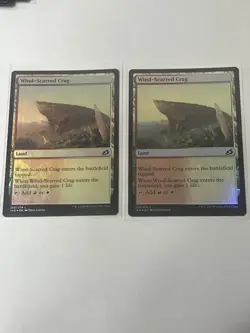 MTG Wind-Scarred Crag Playset Of 4 FOILS Land IKO-258 Magic The Gathering - Image 3