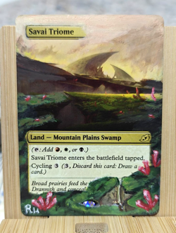 Savai Triome MTG Alter Art Magic The Gathering - Image 1