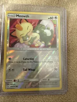 Meowth 147/214 Reverse Holo Pokemon Unbroken Bonds 2019 - Image 3