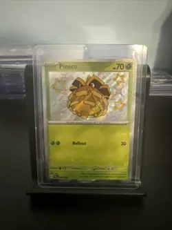 Pokemon Pineco TCG Scarlet & Violet Paldean Fates Holo Shiny Rare Card 099/091 - Image 1