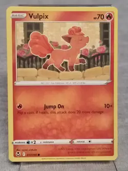 Pokemon TCG Card - VULPIX 17/195 | Common | Silver Tempest | NM/Mint - Image 1