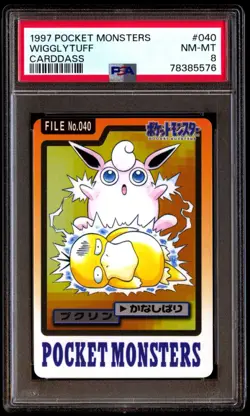 PSA 8 NM Mint Wigglytuff No. 040 Carddass 1997 Japanese Card Graded - Image 1
