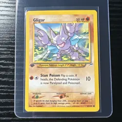 Gligar 1st Edition 67/105 Neo Destiny WOTC Vintage Pokemon - Image 1