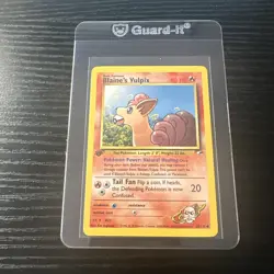 Blaine’s Vulpix 65/132 1st Edition Gym Heroes WOTC Vintage Pokemon - Image 1