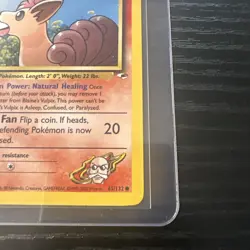 Blaine’s Vulpix 65/132 1st Edition Gym Heroes WOTC Vintage Pokemon - Image 5