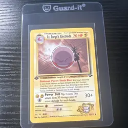 Lt. Surge’s Electrode 52/132 1st Edition Gym Challenge WOTC Vintage Pokemon - Image 1