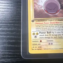 Lt. Surge’s Electrode 52/132 1st Edition Gym Challenge WOTC Vintage Pokemon - Image 2